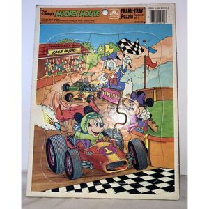 Vintage - Disney's MICKEY MOUSE - 12 Piece Golden Frame Tray Puzzle - 4510C-50